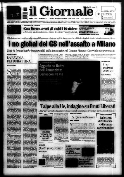 Il giornale del lunedi